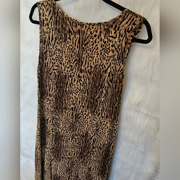 Phool Vintage Longline Layered Animal Print Maxi Dress - Picture 4 of 7